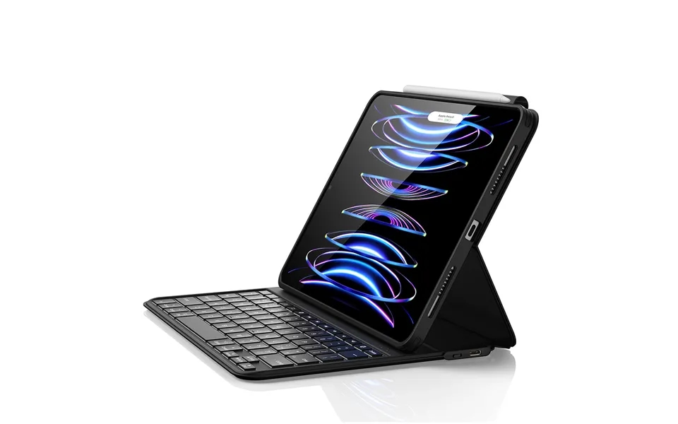 Ipad Air 5 4 2022 2020 And Pro 11 2022 2021 2020 2018 Ascend Keyboard Case Lite Uk Layout-black