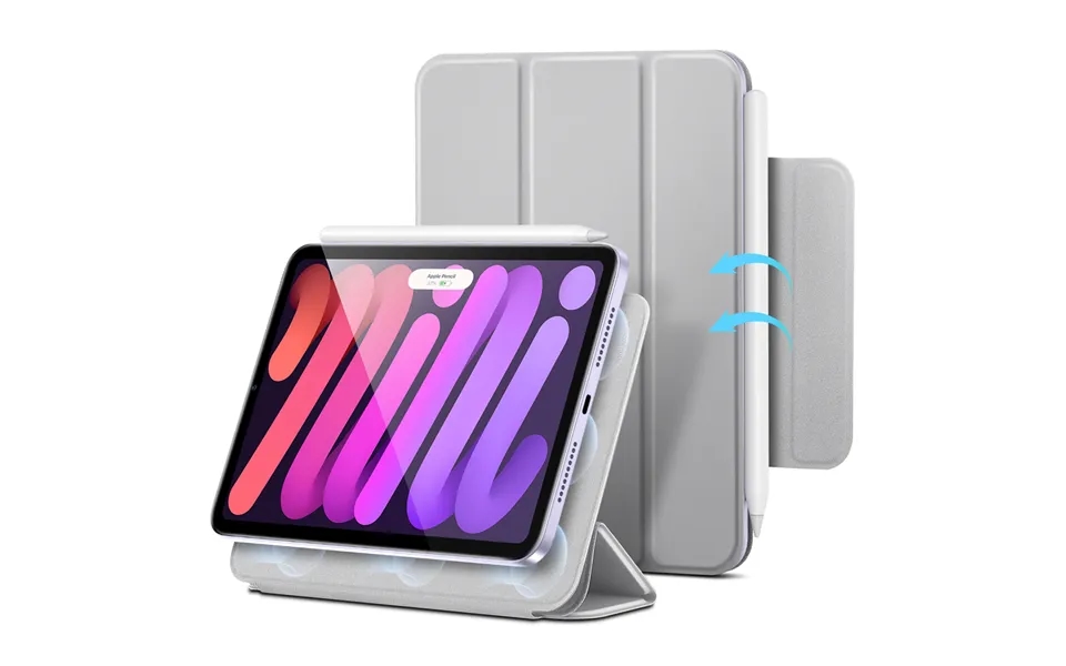 Ipad Mini 7 Mini 6 Rebound Magnetic Case Gray