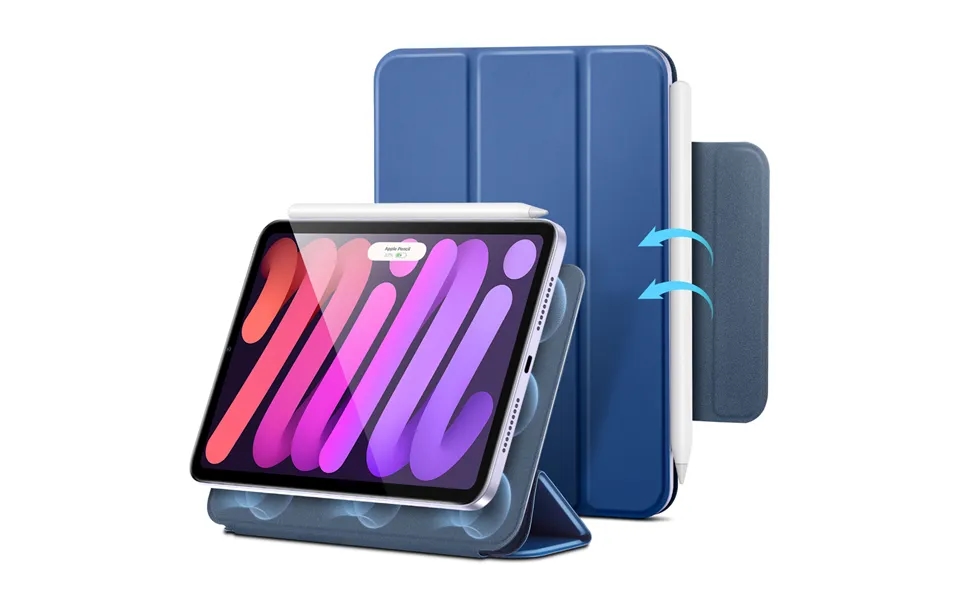 Ipad Mini 7 Mini 6 Rebound Magnetic Case Navy Blue