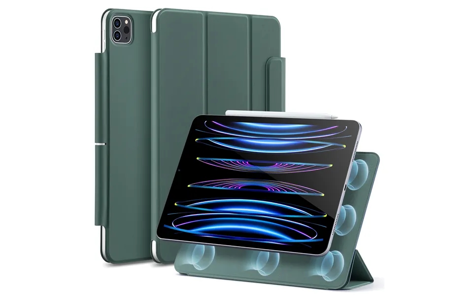 Ipad Pro 11 2022 2021 2020 Rebound Magnetic Case Forest Green