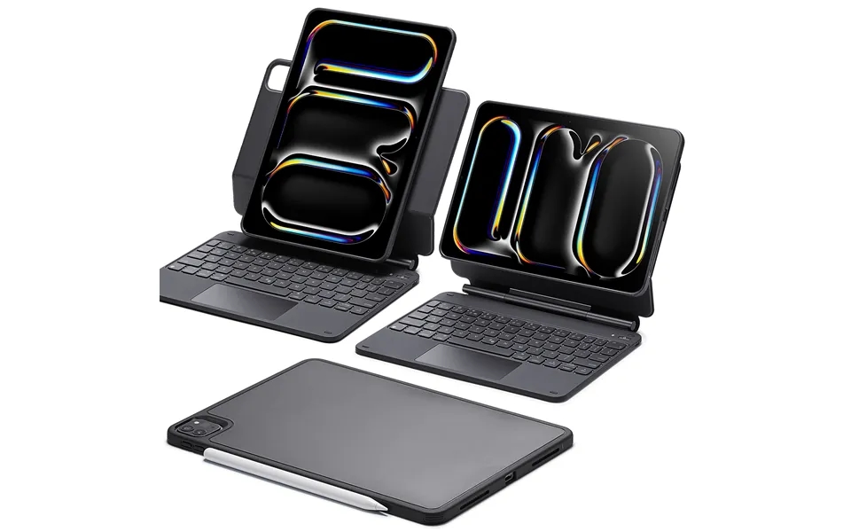 Ipad Pro 11 2024 Rebound Magnetic Keyboard Case 360 Us Layout-black