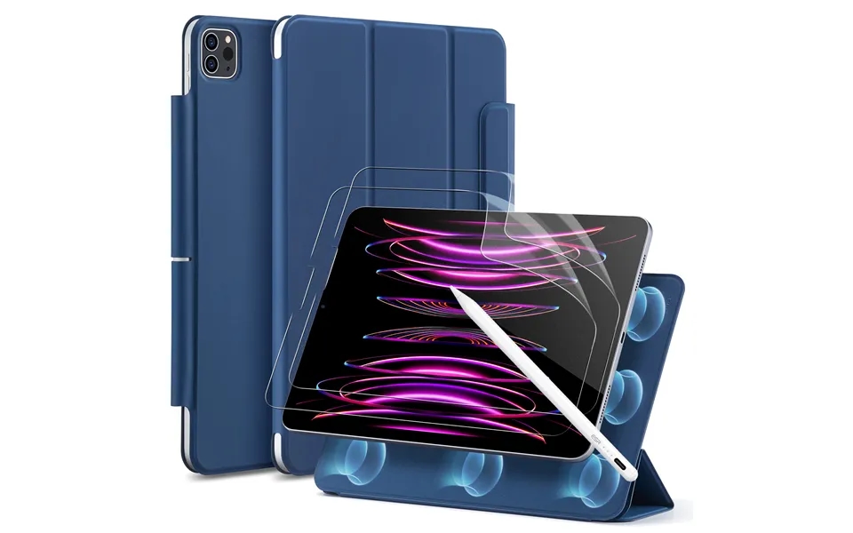 Ipad Pro 12.9 2022 2021 2020 Art Bundle Navy Blue