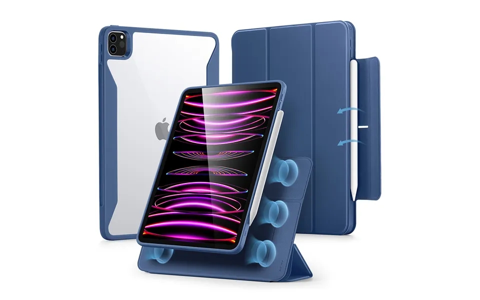 Ipad Pro 12.9 2022 2021 Rebound Hybrid Case 360 Navy Blue