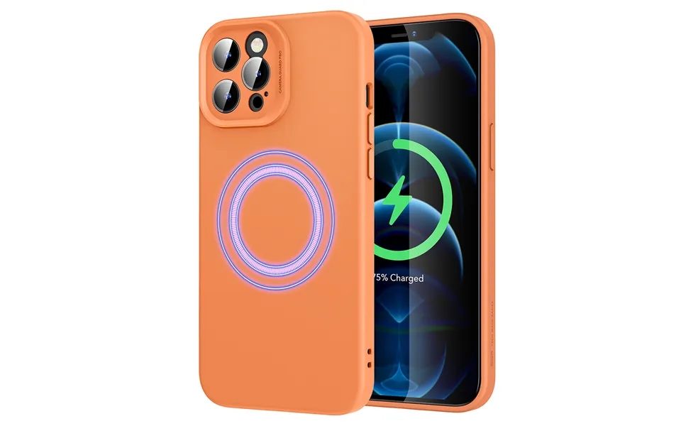 Iphone 12 Pro Max Cloud Soft Case Halolock Orange