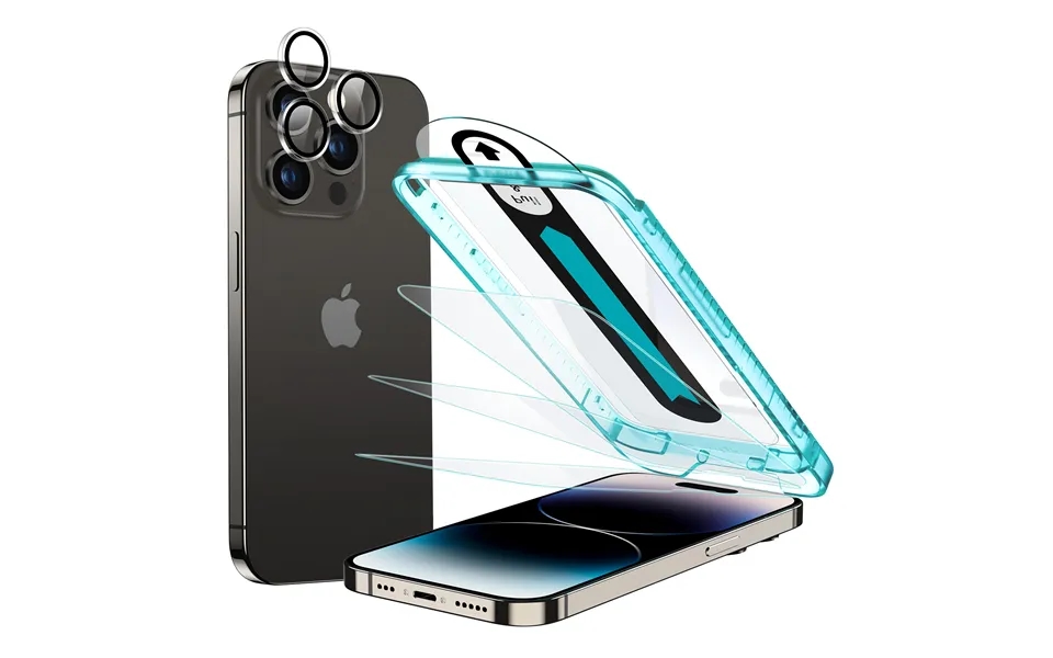 Iphone 14 Pro Tempered-glass Screen Protector Set 3 Screen Protectors 1 Set Of Lens Protectors