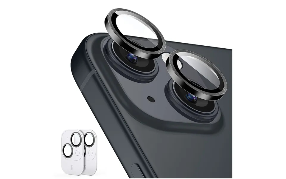Iphone 15 15 Plus Tempered-glass Lens Protectors Black