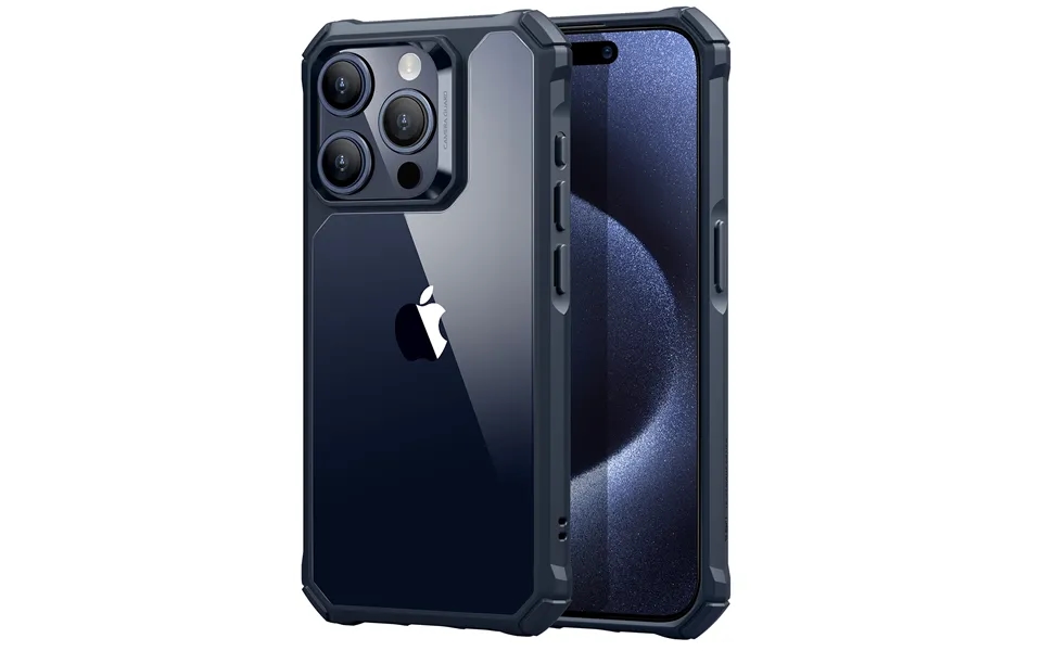 Iphone 15 Pro Air Armor Clear Case Clear Dark Blue