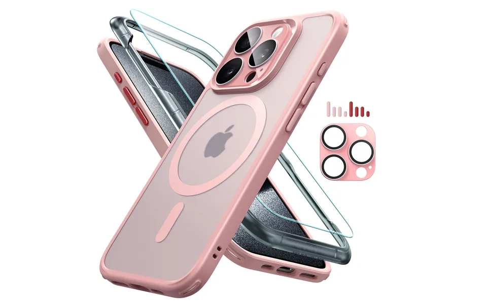Iphone 15 Pro Max Classic Pro Case Halolock Set Frosted Pink