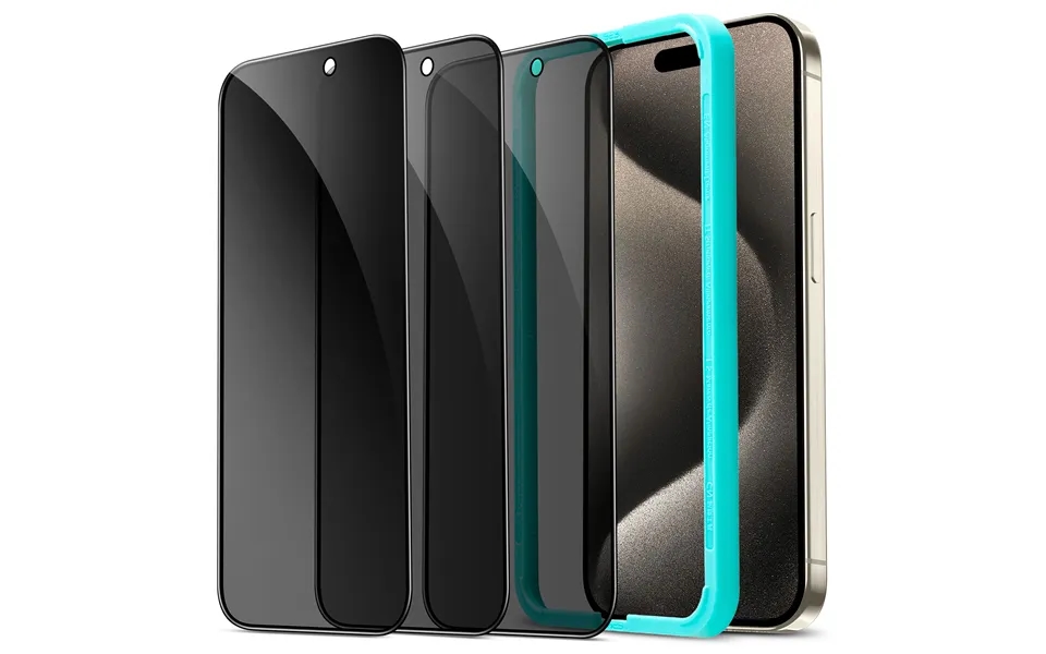 Iphone 15 Pro Max Tempered-glass Privacy Screen Protector Set 3 Screen Protectors