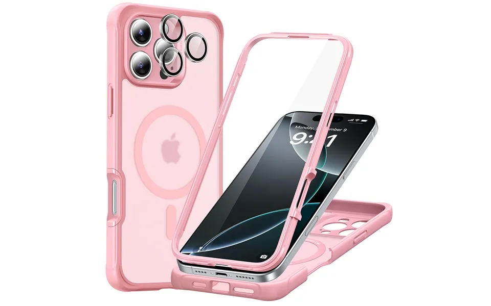 Iphone 16 Pro Armor Tough Case Halolock Frosted Pink