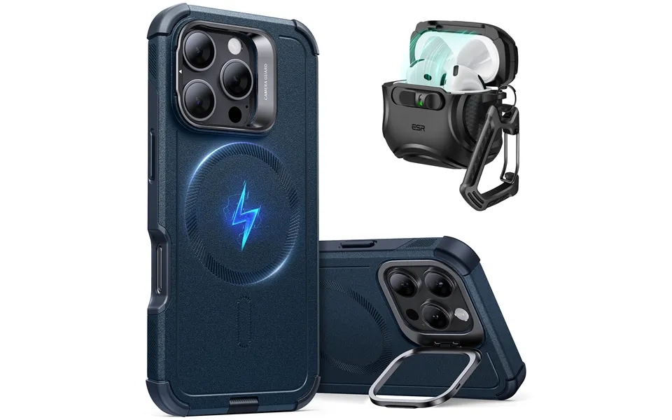 Iphone 16 Pro Cyber Protection Bundle Halolock Dark Blue