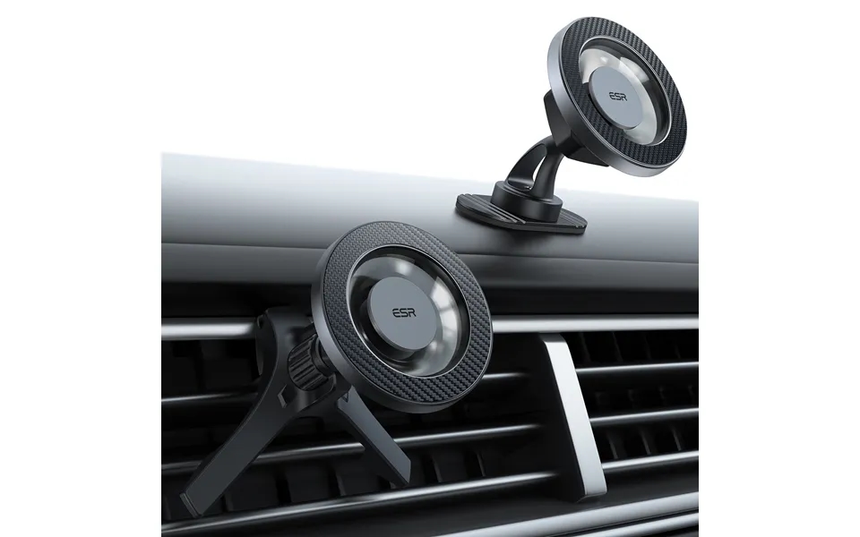 Magnetic Car Phone Mount Halolock Black Carbon Fiber