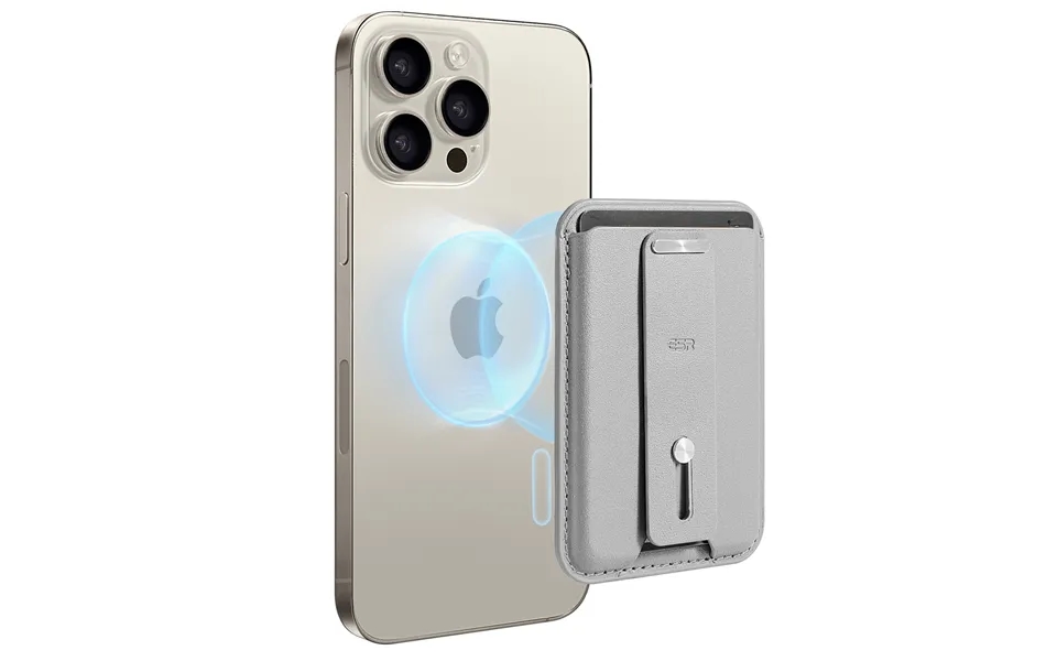 Magnetic Wallet Halolock Grey