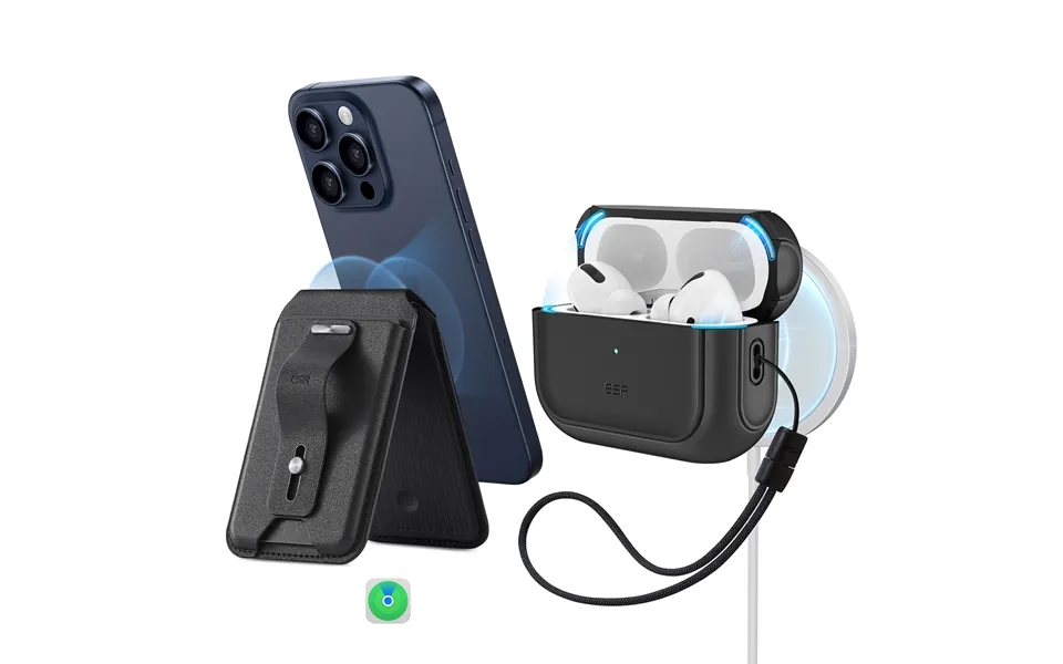 Orbit Hybrid Everyday-carry Bundle For Airpods Pro 2023 2022 2019 Black