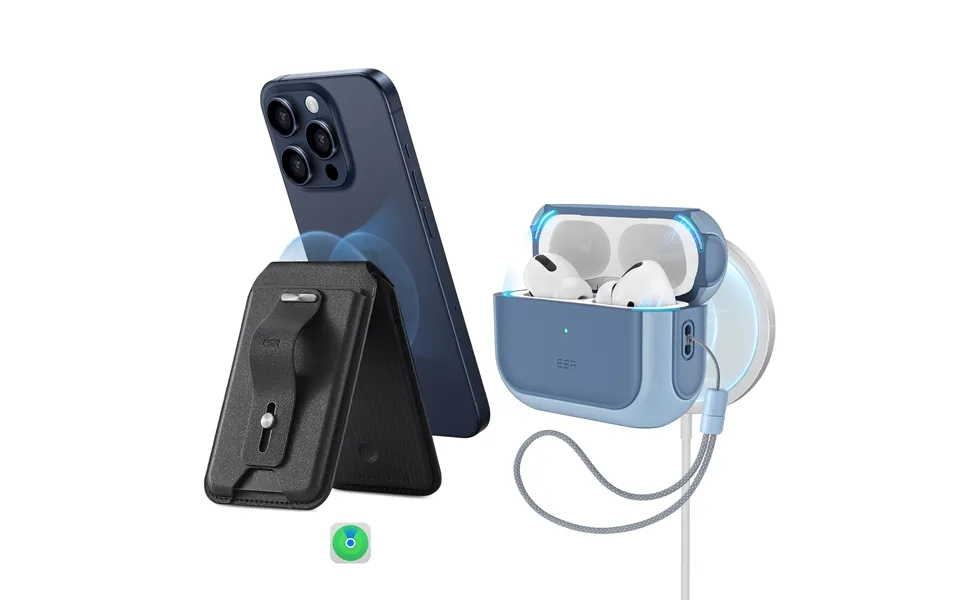 Orbit Hybrid Everyday-carry Bundle For Airpods Pro 2023 2022 2019 Blue