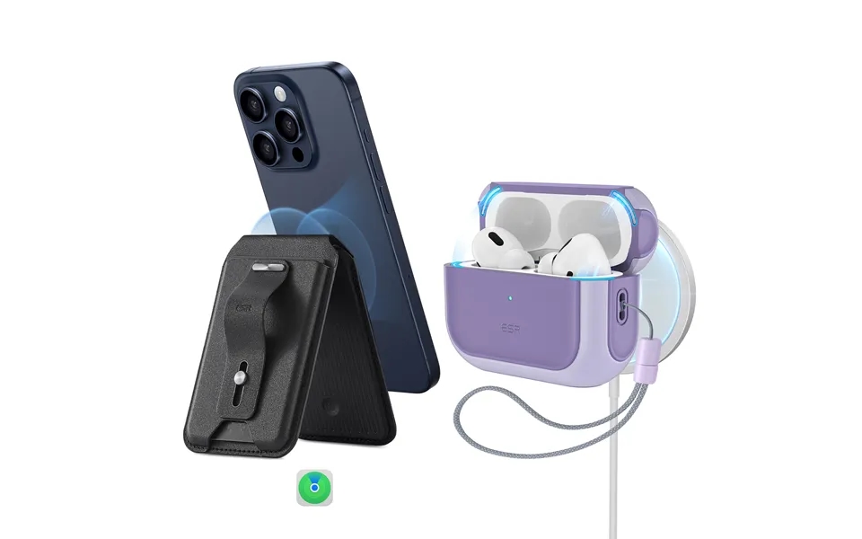Orbit Hybrid Everyday-carry Bundle For Airpods Pro 2023 2022 2019 Purple