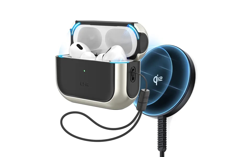 Orbit Hybrid Snap-and-charge Bundle For Airpods Pro 2023 2022 2019 Titanium