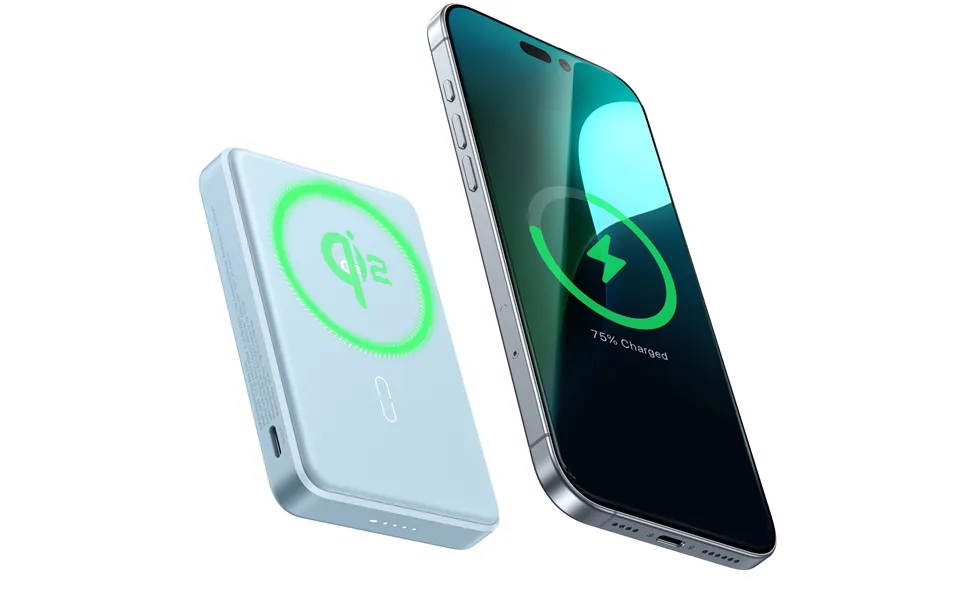 Qi2 Magslim Power Bank 10k Blue