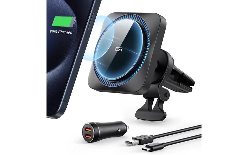 Wireless Car Charger With Cryoboost Halolock Wireless Charger With 36w Adapter