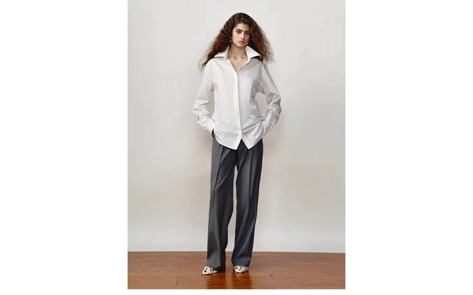 Ff×jw Ghosn Stripe Lapel Contrast Classic Striped Shirt