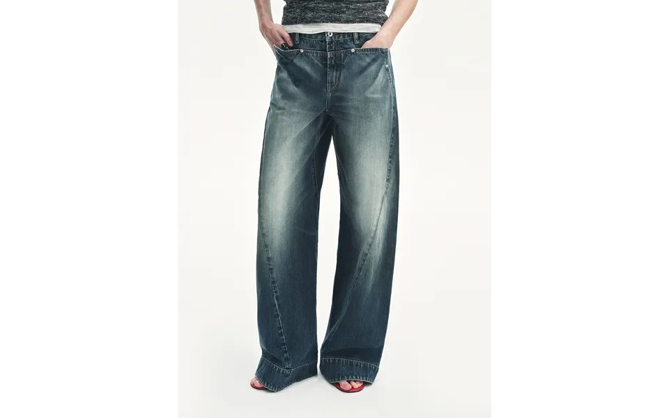 Street Moments Deconstructed Scimitar Straight Jeans Summer - L Dark Blue