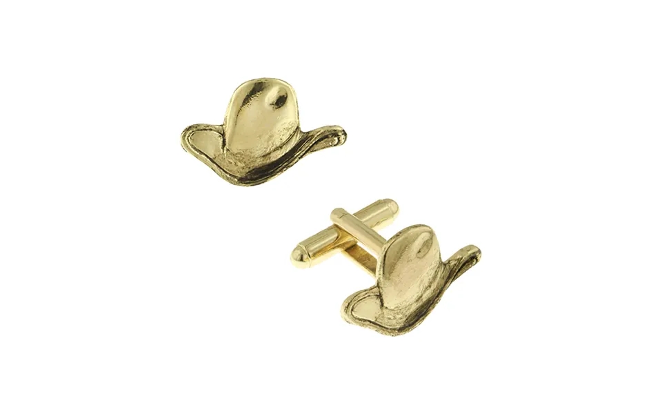 14k Gold Dipped Cowboy Hat Cufflinks