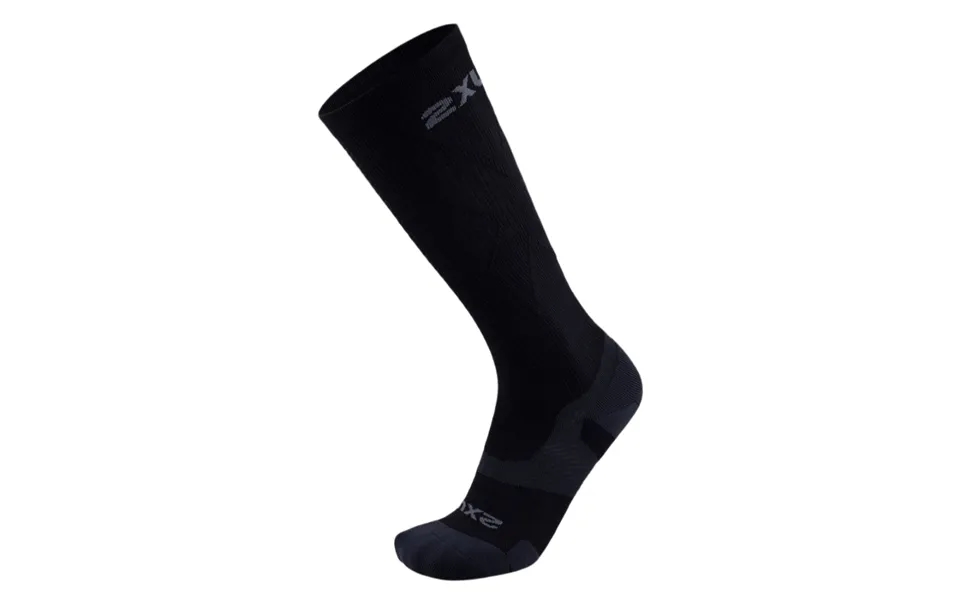 2xu Vectr Light Cushion Full Length Socks - Black Titanium