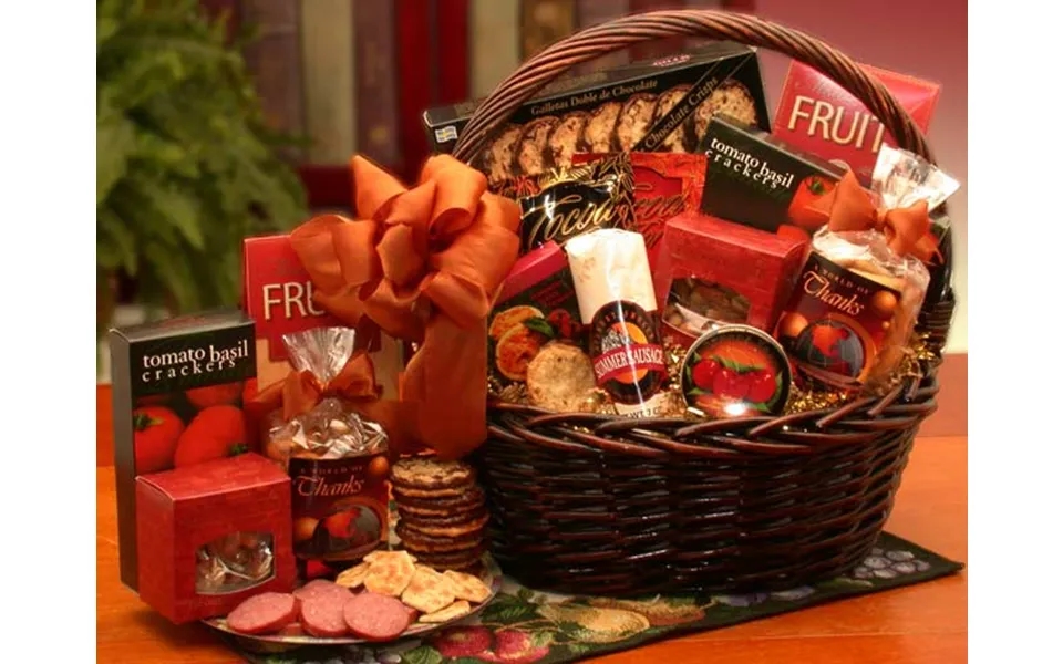 A Grand World Of Thanks Gourmet Gift Basket