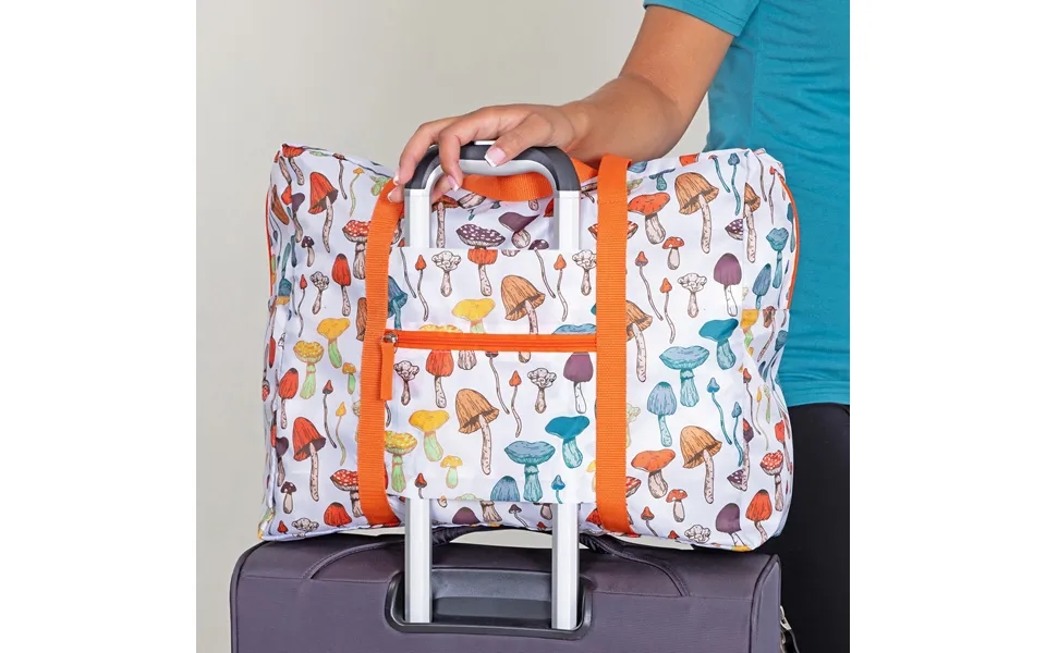 Adventure Awaits Packable Large Duffel Bag - Mushroom Merriment