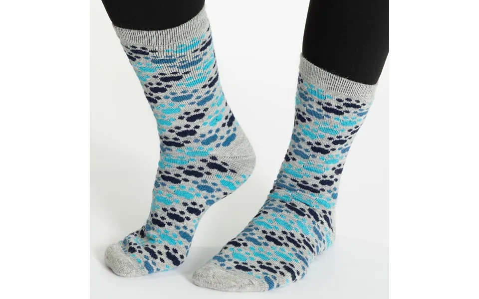 All Over Paws Alpaca Socks - Blue