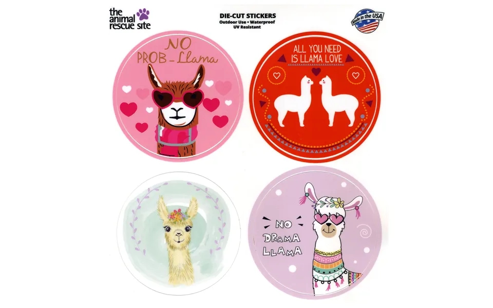 Animal Kingdom Sticker Sheet - Llama