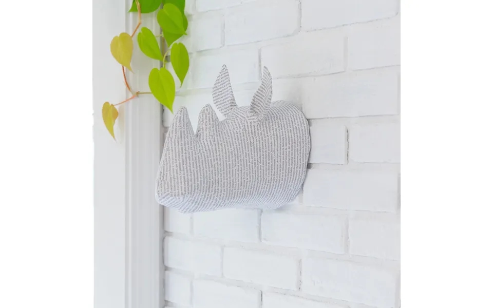 Animal Paper Mache Wall Hanging - Rhino