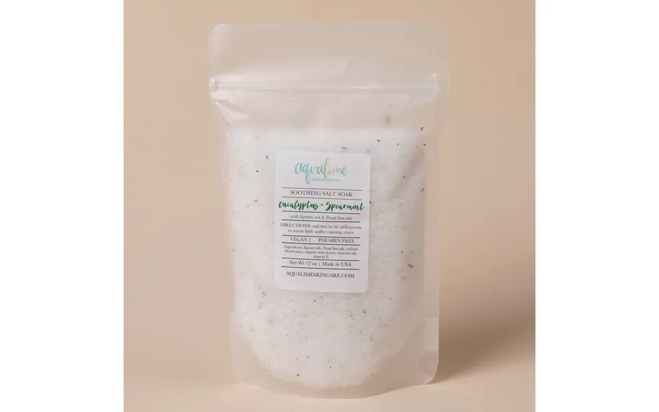 Aqualime Soothing Soaking Salts - Eucalyptus Spearmint