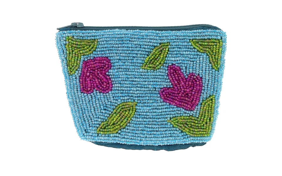 Art Smart Beaded Pouch - Floral