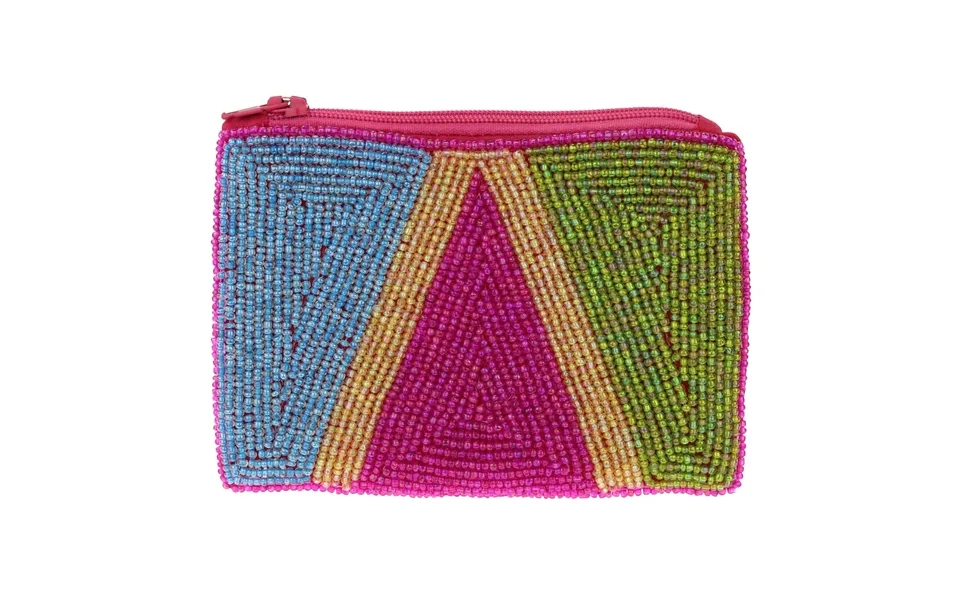Art Smart Beaded Pouch - Geometric
