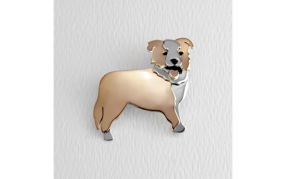 Australian Shepherd Sterling & Copper Pin