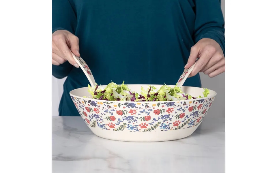 Bamboo Fiber Bowl Set - Flower Garden Paws