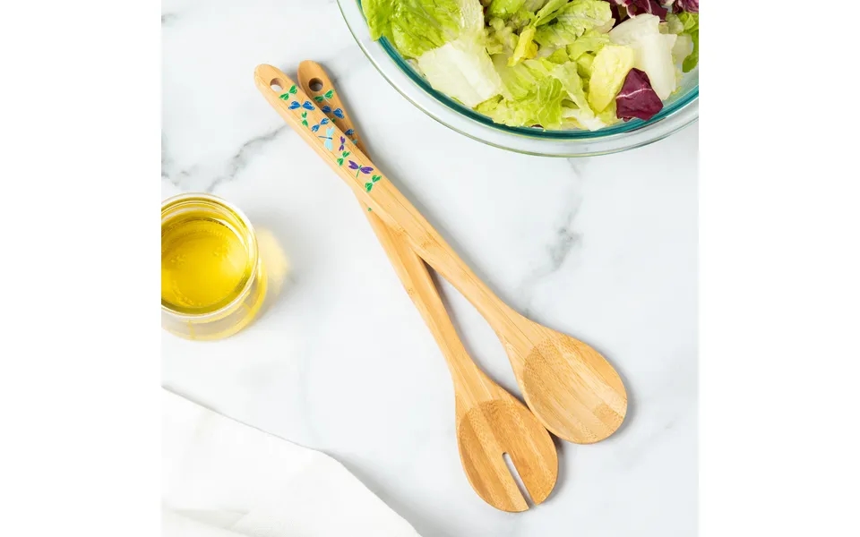 Bamboo Serving Spoon Set - Set Of 2