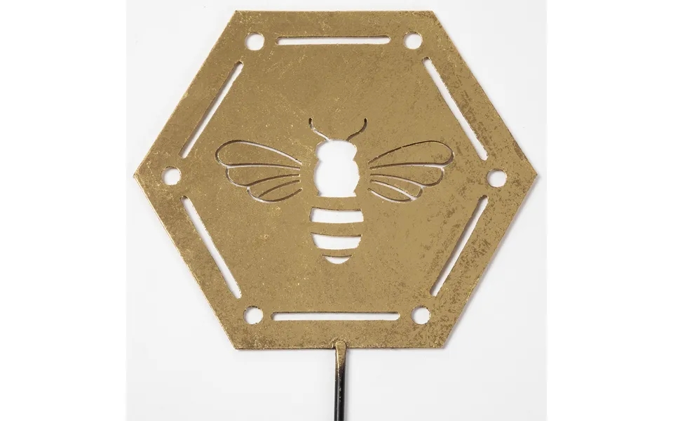 Bees & Honeycomb Gold Laser Cut Garden Stake - Bee