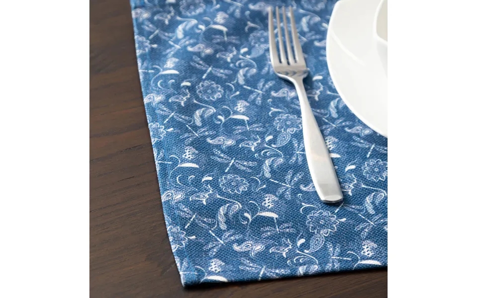 Blue Paisley Placemats - Set Of 6