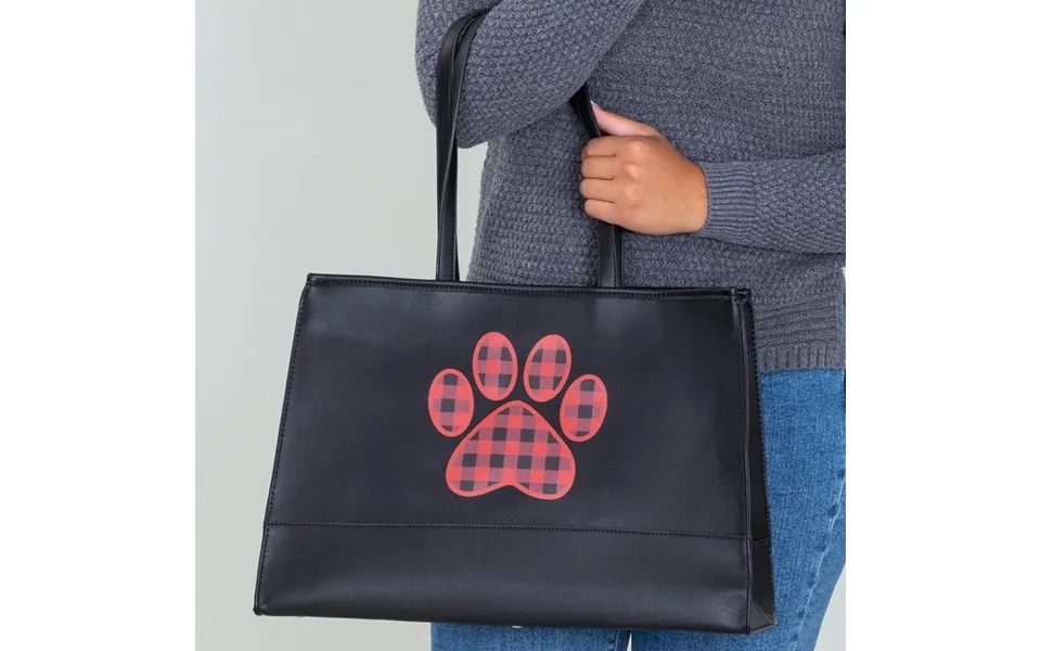 Buffalo Check Paw Print Handbag