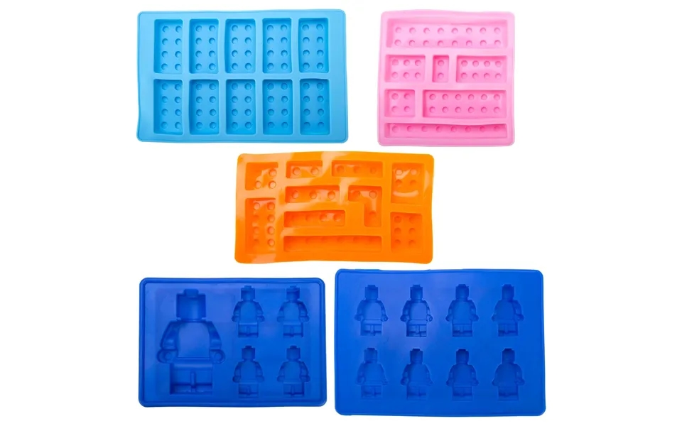 Building Blocks Novelty Ice Cube Trays - Set Of 5