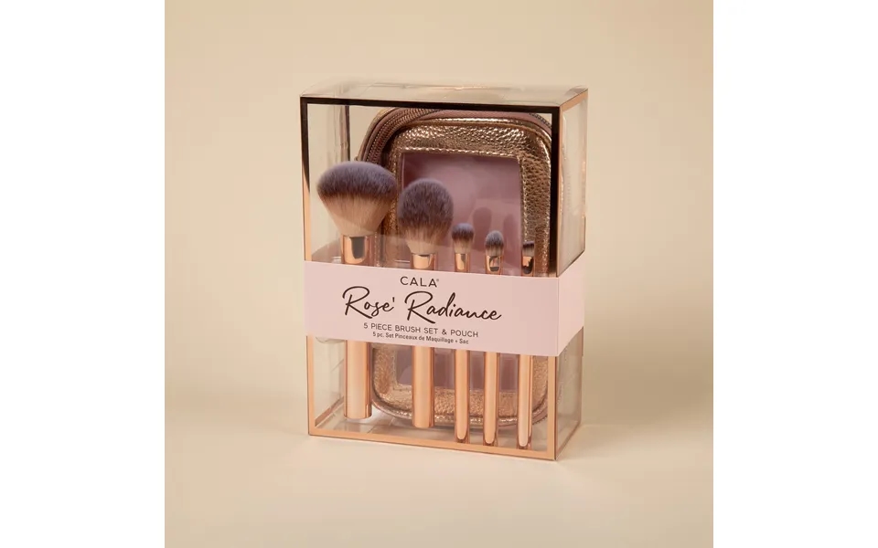 Cala Rose Radiance Make Up Face & Eye Brush Set