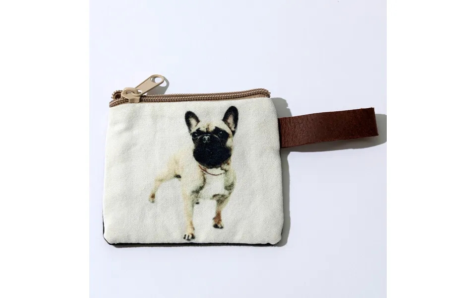 Canvas Dog Breed Coin Purse - French Bulldog