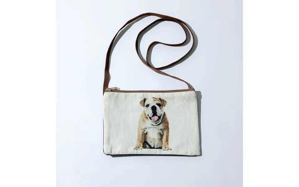 Canvas Dog Breed Sling Bag - Bulldog