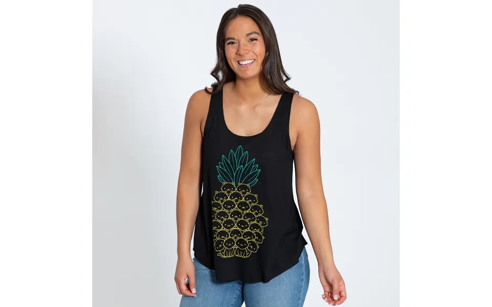 Cat Pineapple Tank Top - L