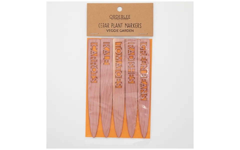 Cedar Plant Markers - Set Of 5