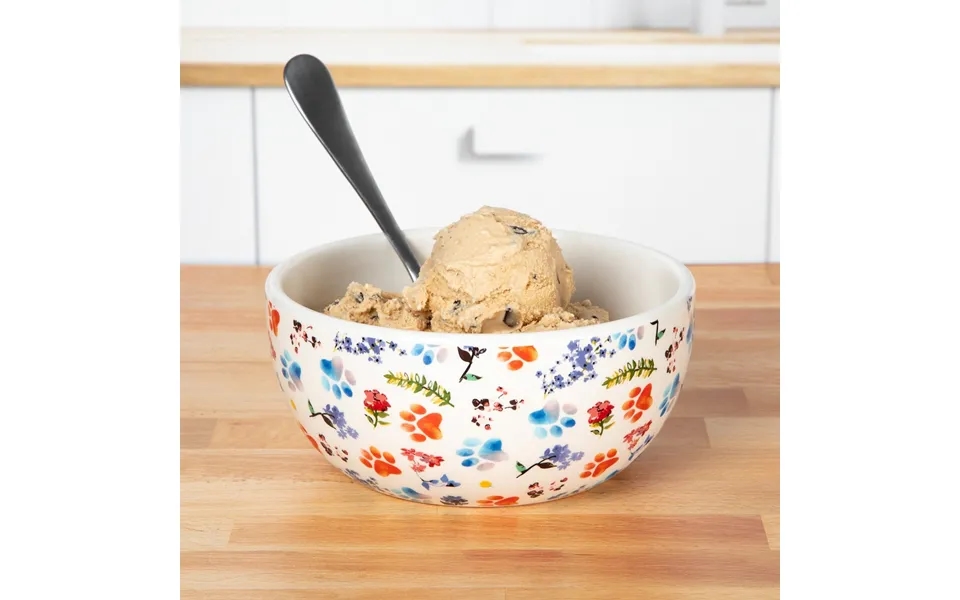 Ceramic Paw Lover Soup Or Salad Bowl - Set Of 4