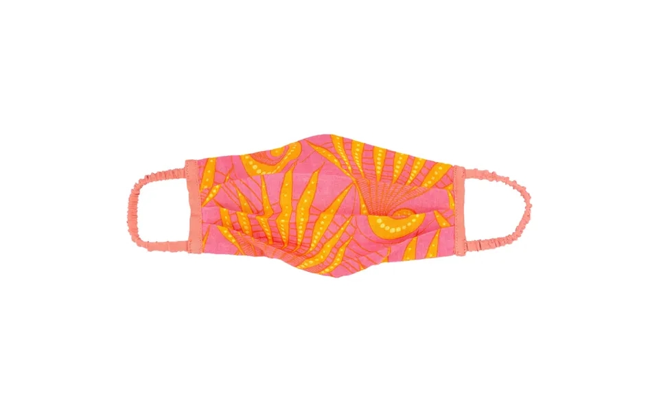Children's Pleated Face Mask & Carrying Bag - Coral