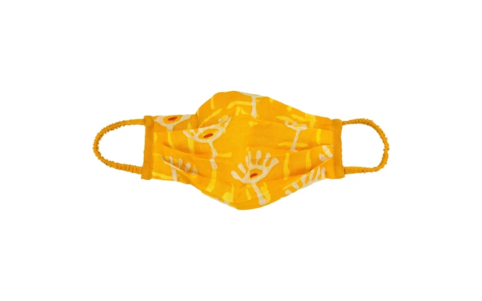 Children's Pleated Face Mask & Carrying Bag - Gold
